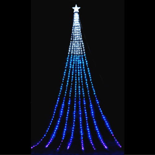 LEDナイアガラライト 5M 最大55％オフ！ グラデーションブルー クリスマス 流行のアイテム イルミネーション