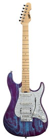 【ESP直営店】【受注生産】ESP SNAPPER-AS/M DRIFTWOOD / Indigo Purple w/Blue Filler[エレキギター/アッシュ/パープル]