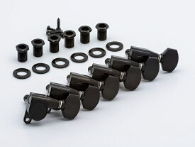 【ESP直営店】【ESP Parts】SG360-07-L BLK6 in Line シャーラータイプ L SET Black［パーツ/ペグ/SCHALLER TYPE/片連用/L側/ブラック]