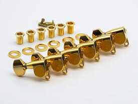 【ESP直営店】【ESP Parts】SG360-07-R GO6 in Line シャーラータイプ R SET Gold［パーツ/ペグ/SCHALLER TYPE/片連用/R側/ゴールド]