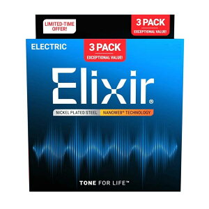 �yESP���c�X�z�y���ʌ���zElixir �G���N�g���b�N�M�^�[ NANOWEB�R�[�e�B���O 3�Z�b�g�p�b�N[�G���L�M�^�[�Aguitar]