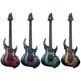 【ESP直営店】【受注生産商品】ESP FRX-CTM FR Burled Maple[Cranberry Burst / Mercury Blue Burst / Peacock Blue Burst / See Thru Black Sunburst]