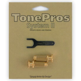 【ESP直営店】TonePros SPRS2-G Standard Locking Studs for PRS?(ゴールド)