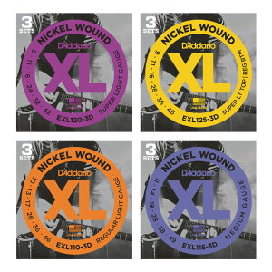 yESPcXzy[\zD'Addario 3Set Pack / XL Nickel Round Wound[EXL120-3D/EXL125-3D/EXL110-3D/EXL115-3D][GLM^[Aguitarstring]