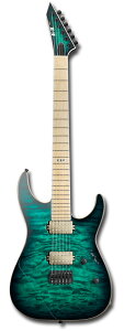 yESPcXzE-II M-II NT HIPSHOT Black Turquoise Burst[GLM^[Aguitar]