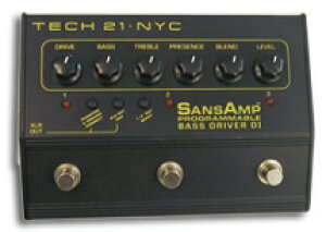 yESPcXzTECH21 SANSAMP PROGRAMMABLE BASS DRIVER DI