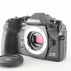 【中古】オリンパス OLYMPUS OM-D E-M1 Mark III ボディ ブラック 僅か20688ショット ストラップ付◇43217