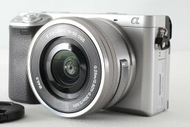 【中古】ソニー Sony α 6400 ILCE-6400L パワーズームレンズキット シルバー 僅か128ショット◇43608