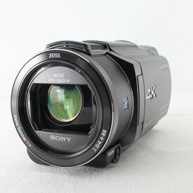 【中古】ソニー Sony HANDYCAM FDR-AX55 ブラック デジタル4Kビデオカメラレコーダー 新品充電器◇44347