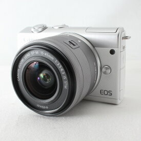 【中古】キヤノン Canon EOS M200 EF-M15-45 IS STM レンズキット ホワイト ストラップ付◇44451
