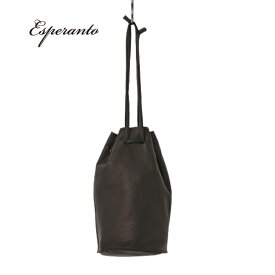 esperanto エスペラント ESP-6560 レザーバッグ 巾着ショルダーバッグ 日本製バッグ 本革 やわらかい オリジナル牛革 メンズ レディース プレゼント ギフト 誕生日 日本製 シンプル かわいい