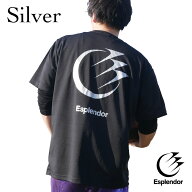 Esplendor（エスプレンダー）　バックプリント Tシャツ(シルバー) バスケ　Tシャツ　バスケウェア　半袖…