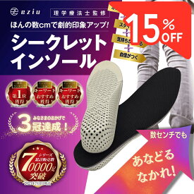 【8/15限定☆15％クーポンで1003円～】[公式] eziu 【理学療法士監修】 シークレットインソール 【選べる4サイズ】 インソール 身長アップ インヒール 男女兼用 eziu 2cm 3cm 4cm