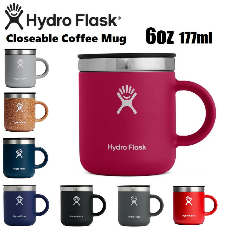 ハイドロフラスク 6oz ハイドロフラスク キッズ ハイドロフラスク マグカップ  Hydro Flask <br>6oz Closeable Coffee Mug(177ml)  <br> クローズブル コーヒーマグ 保温 保冷カップ マグカップ コップ コーヒー プレゼント ギフト 真空断熱 カップ  ハイドロフラスク