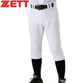 ゼット ZETT メンズ レディース 野球ウェア 練習用パンツ ユニフォーム ショートフィットパンツ ホワイト BU1836CP 1100