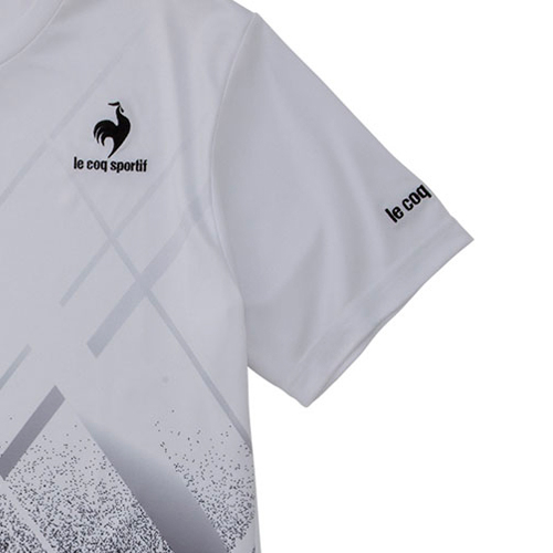 ルコック スポルティフ le coq sportif メンズ チームグラフィック ゲームシャツ TEAM GRAPHIC GAME SHIRT ホワイト QTMTJA93 WHT