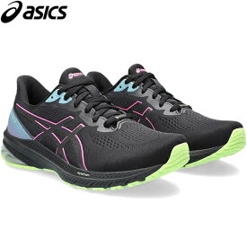 ☆スクイズボトルプレゼント☆ アシックス asics レディース ランニングシューズ GT-1000 12 GTX ブラック/ホットピンク 1012B508 001