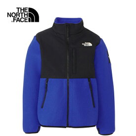 ★セールsale 25～38％OFF★ ザ・ノース・フェイス ノースフェイス キッズ デナリジャケット Denali Jacket TNFブルー NAJ72356 TB フリース 配色 スタンドカラー ファスナー ポケット ジャケット ユニセックス ガールズ ボーイズ 女の子 男の子 女児 男児 子供 子供服 通園