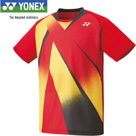 ヨネックス YONEX メンズ レディース ユニゲームシャツ フィットスタイル サンセットレッド 10537 496