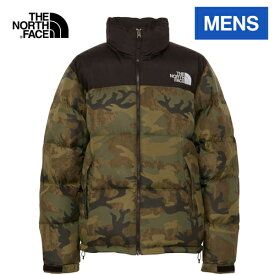 ★セールsale 35％OFF★ ザ・ノース・フェイス ノースフェイス メンズ ノベルティーヌプシジャケット Novelty Nuptse Jacket TNFカモ ND92336 TF ダウンジャケット ダウン フェザー ナイロン 撥水 迷彩 カモフラ Tアウトドア ロゴ 刺繍 切替 ジャケット アウター