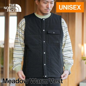 ザ・ノース・フェイス ノースフェイス メンズ レディース メドウウォームベスト Meadow Warm Vest ブラック NY82330 K 中綿 中わた キャンプ 軽量 ポケット スタッフサック付き 静電ケア