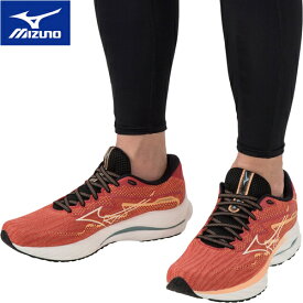 ミズノ MIZUNO メンズ ランニングシューズ ウエーブライダー27 WAVE RIDER 27 レッド×ホワイト×オレンジ J1GC2303 07