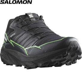 サロモン SALOMON メンズ トレイルランニングシューズ サンダークロス ゴアテックス THUNDERCROSS GTX ブラック/グリーンゲッコー L47279000 Black/Green Gecko/Black