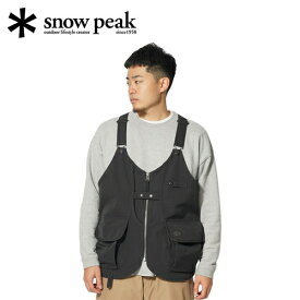 スノーピーク snowpeak メンズ タキビ ベスト TAKIBI Vest ブラック JK-23AU104
