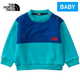 ザ・ノース・フェイス ノースフェイス ベビー トレーナー デナリスウェットクルー B Denali Sweat Crew アプレブルー NTB62333 AB 子供服 ベビー服 秋 長袖 スウェット 子供 トップス