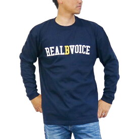 リアルビーボイス RealBvoice メンズ レディース 長袖Tシャツ RBV 034 ロング Tシャツ RBV 034 LONG T-SHIRT ネイビー 10401-11657 nv
