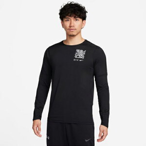 ナイキ NIKE メンズ ランニングウェア シャツ DF S72 エレメント LS クルー ブラック/ホワイト FB8518 010