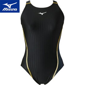 ミズノ MIZUNO レディース 競泳水着 ACEローカット ブラック×チャコールグレー N2MA2740 90
