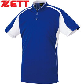 ゼット ZETT メンズ レディース 野球ウェア 練習用シャツ ベースボールTシャツ ロイヤルブルー/ホワイト BOT731 2511