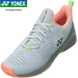ヨネックス YONEX レディース 硬式テニス シューズ パワークッション ソニケージ3 AC オールコート グレイッシュブルー/ピンク SHTS3LAC 273