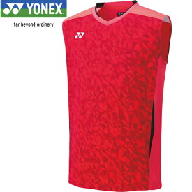 ヨネックス YONEX メンズ ゲームシャツ ノースリーブ シャインレッド 10524 716