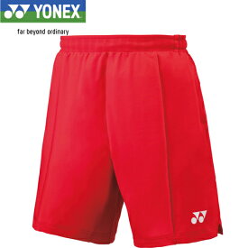 ヨネックス YONEX メンズ バドミントンウェア ゲームパンツ ニットハーフパンツ ルビーレッド 15140 338