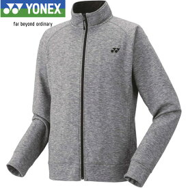 ヨネックス YONEX メンズ レディース テニスウェア ジャケット ニットウォームアップシャツ グレー 51047 010