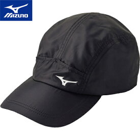ミズノ MIZUNO メンズ レディース ランニングウェア 帽子 洗えるランニングソフトキャップ ブラック J2MW1510 09