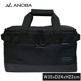 アノバ ANOBA アウトドアバッグ ブラックエディション マルチギアバッグ M ブラック AN034