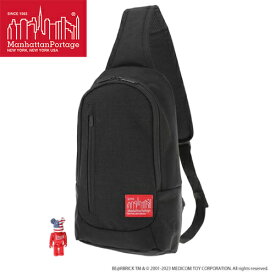 マンハッタンポーテージ Manhattan Portage ショルダーバッグ リトルイタリー クロスボディバッグ w/ BE＠RBRICK 2023 Little Italy Crossbody Bag w/ BE＠RBRICK 2023 ブラック MP1927BE＠RBRICK23 Black