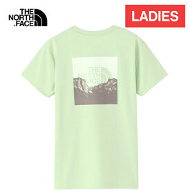 ザ・ノース・フェイス ノースフェイス レディース 半袖Tシャツ ショートスリーブスクエアマウンテンロゴティー S/S Square Mountain Logo Tee ミスティーセージ NTW32377 MS