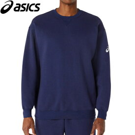 アシックス asics メンズ レディース バスケットボール トレーニングウェア スウェットシャツ ピーコート 2063A321 400