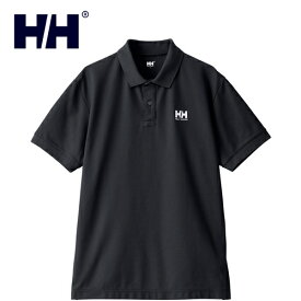 ヘリーハンセン HELLY HANSEN メンズ レディース ポロシャツ ショートスリーブHHロゴポロ S/S HH Logo Polo ブラック HH32414 K