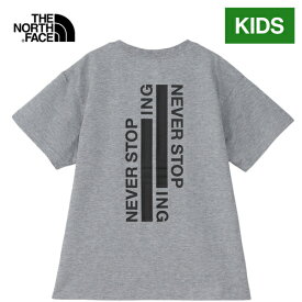 ザ・ノース・フェイス ノースフェイス キッズ Tシャツ ショートスリーブネバーストップアイエヌジーティー S/S NEVER STOP ING Tee ミックスグレー NTJ32435 Z