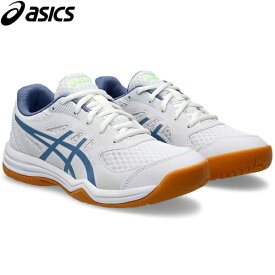 アシックス asics キッズ バレーボールシューズ アップコート 5 GS UPCOURT 5 GS ホワイト/デニムブルー 1074A039 105