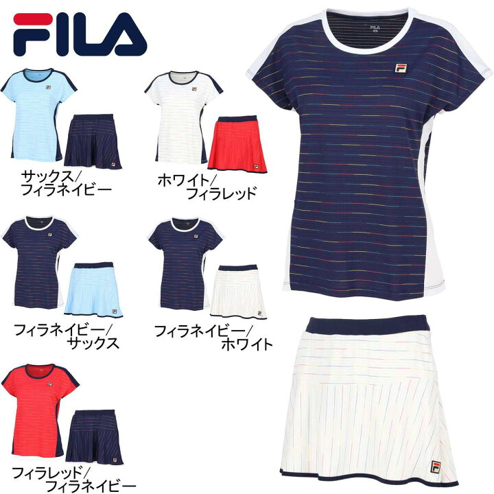楽天市場】フィラ FILA レディース テニスウェア ゲームシャツ VL2800 