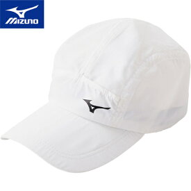 ミズノ MIZUNO メンズ レディース ランニングウェア 帽子 洗えるランニングソフトキャップ ホワイト J2MW1510 01