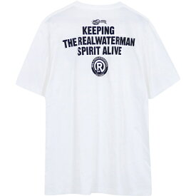 リアルビーボイス RealBvoice メンズ 半袖Tシャツ XXLサイズ RBV ウォーターマン Tシャツ XXL RBV WATERMAN T-SHIRT ホワイト/ブラック 10451-11796A wtbk