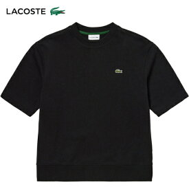ラコステ LACOSTE メンズ 半袖Tシャツ プレミアムスウェットクルーネック ブラック SH4706-99 031