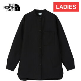 ザ・ノース・フェイス ノースフェイス レディース 長袖シャツ シアサッカーオーバーシャツ Seersucker Overshirt ブラック NRW12361 K